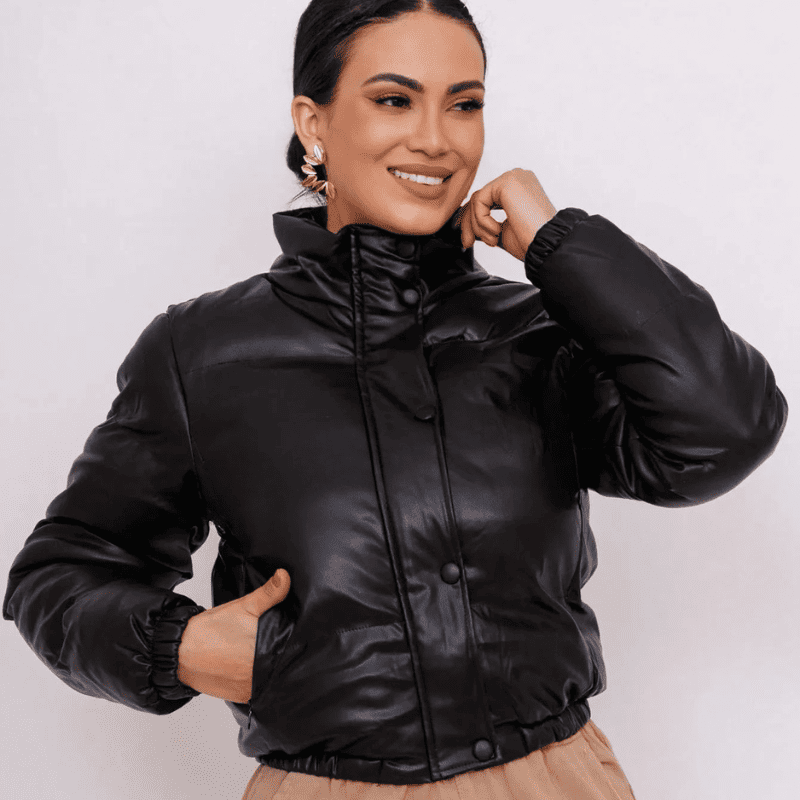 Jaqueta Feminina Puffer Impermeável