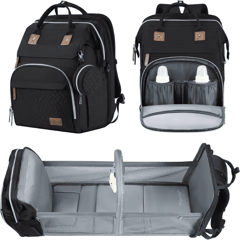 Bolsa Maternidade Térmica 5 em 1 GlamBaby™ com Função Berço
