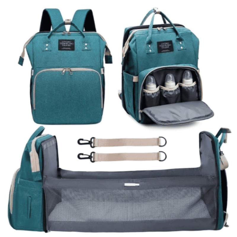 Bolsa Maternidade Térmica 5 em 1 GlamBaby™ com Função Berço