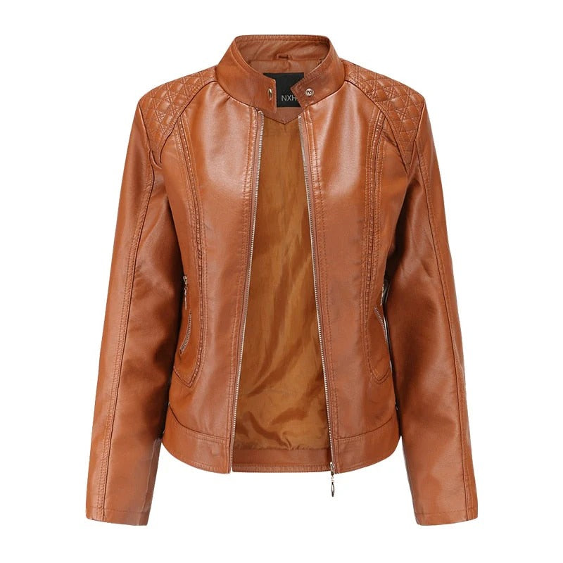 Jaqueta de Couro Feminina - Glam Kely