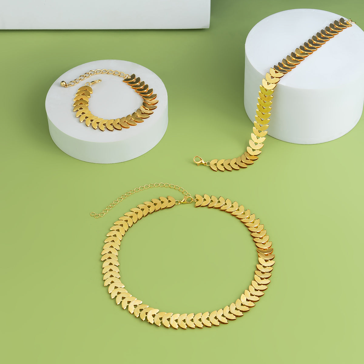 Conjunto Colar e Pulseira