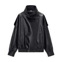 Jaqueta Feminina Zarelle™ – Estilo Couro Premium para o Inverno