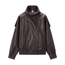 Jaqueta Feminina Zarelle™ – Estilo Couro Premium para o Inverno