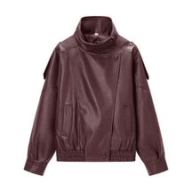 Jaqueta Feminina Zarelle™ – Estilo Couro Premium para o Inverno