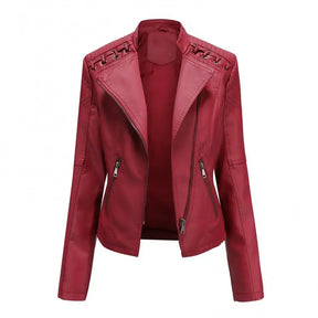 Jaqueta de Couro Feminina Glam Layla