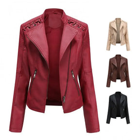 Jaqueta de Couro Feminina Glam Layla