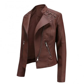 Jaqueta de Couro Feminina Glam Layla