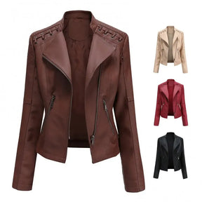 Jaqueta de Couro Feminina Glam Layla