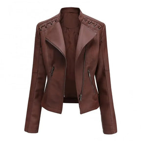 Jaqueta de Couro Feminina Glam Layla