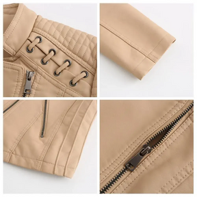 Jaqueta de Couro Feminina Glam Layla