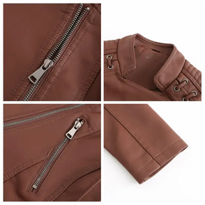 Jaqueta de Couro Feminina Glam Layla